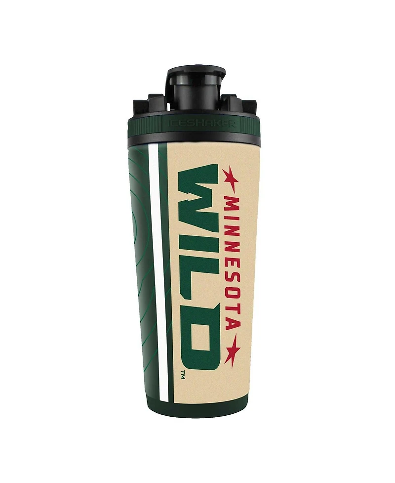Ice Shaker Minnesota Wild 26oz. 4D Stainless Steel Ice Shaker Bottle