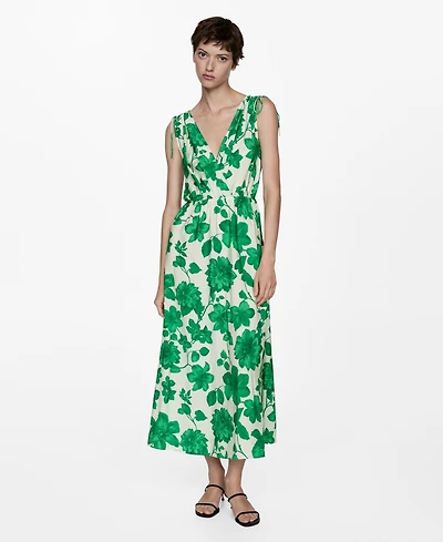 Mango Women's Printed Long Dress