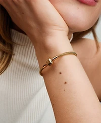 Pandora 14K Gold-Plated Barrel Clasp Snake Chain Bracelet