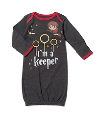 Harry Potter Baby Boys 3 Pack Long Sleeve Swaddle Sleeper Gowns
