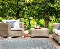 Liora Manne' Carmel Reef Border 7'10"x9'10" Area Rug