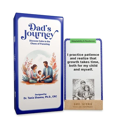 Life Sutra Dad's Journey Daily Affirmation Cards for New Dads, 80 Positive Self Affirmation Cards for Encouraging and Parenting Support, First Time Da