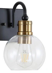 Jonathan Y Marais Iron/Glass Rustic Vintage Like Led Vanity Light
