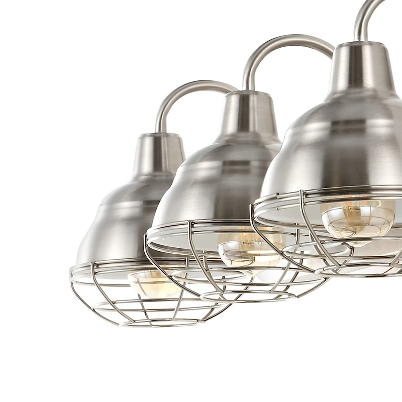Jonathan Y Levi Industrial Farmhouse Iron Led Vanity Light