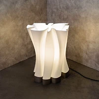 Jonathan Y Flame Modern Bohemian Plant-Based Pla 3D Printed Dimmable Led Table Lamp