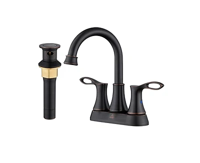 Casainc 4 Inch 2-Handle Centerset Bathroom Sink Faucet