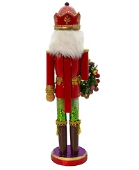 Kurt Adler 15-Inch Wooden Sugar Frost Nutcracker