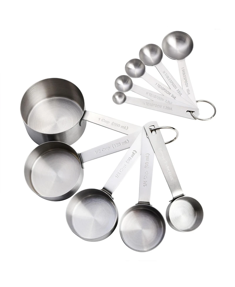 Babish 10-Piece Stainless Steel Measuring Cups & Spoon Set