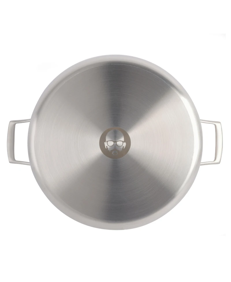 Babish Tri-Ply Stainless Steel Professional Grade Stock Pot w/Lid, 12-Quart