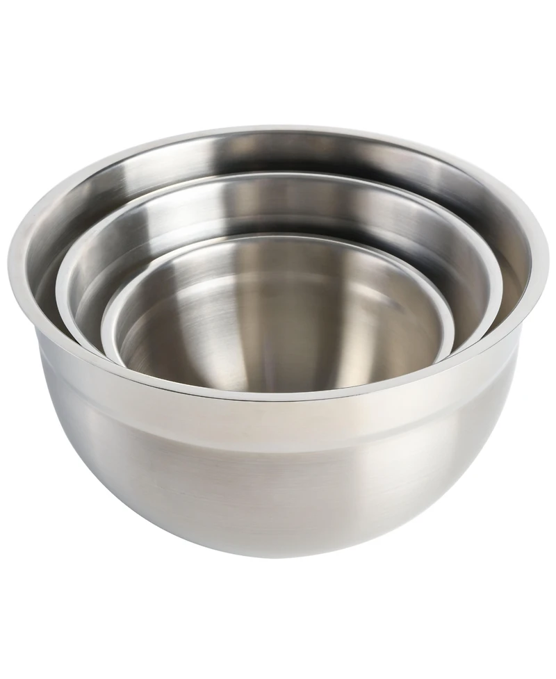 Babish 3 Piece Stainless Steel Mixing Bowl Set