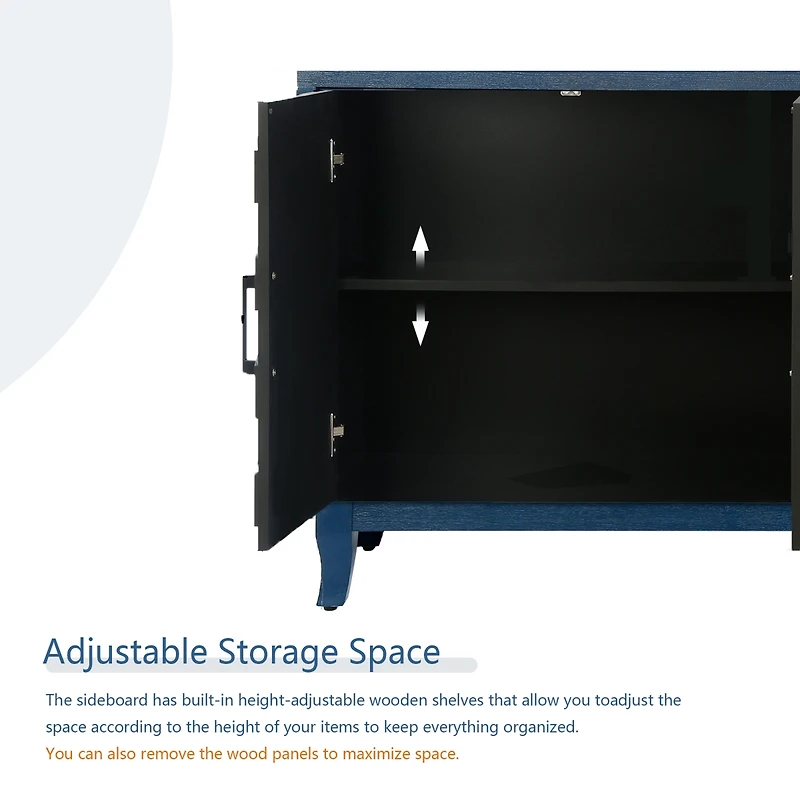 Streamdale Vintage Style Lacquered Buffet Cabinet