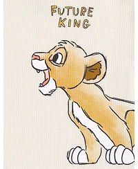 Disney Toddler Boys Mickey Mouse Lion King Donald Duck Simba Pluto Waffle Knit T-Shirt Shorts Outfit Set Newborn to