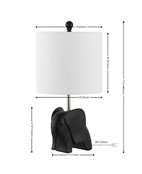 Jonathan Y Koda 17.5" Eclectic Southwestern Resin/Iron Elephant Led Kids' Table Lamp, Yellow