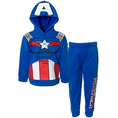 Avengers Little Boys Marvel Spider-Man Fleece Athletic Pullover Hoodie and Pants Outfit Set