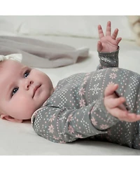 Gerber Baby Girls Long Sleeve Onesies Bodysuits, 6-Pack