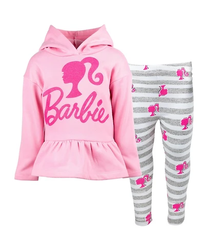 Barbie Girls Fleece Hoodie and Leggings Outfit Set