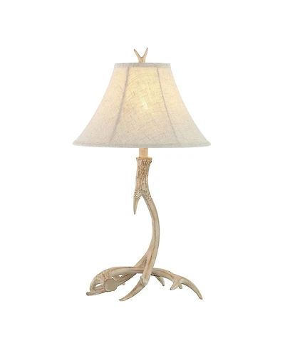 Jonathan Y Antler 27.5" Rustic Resin Led Table Lamp, Beige
