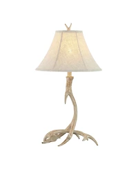 Jonathan Y Antler 27.5" Rustic Resin Led Table Lamp, Beige