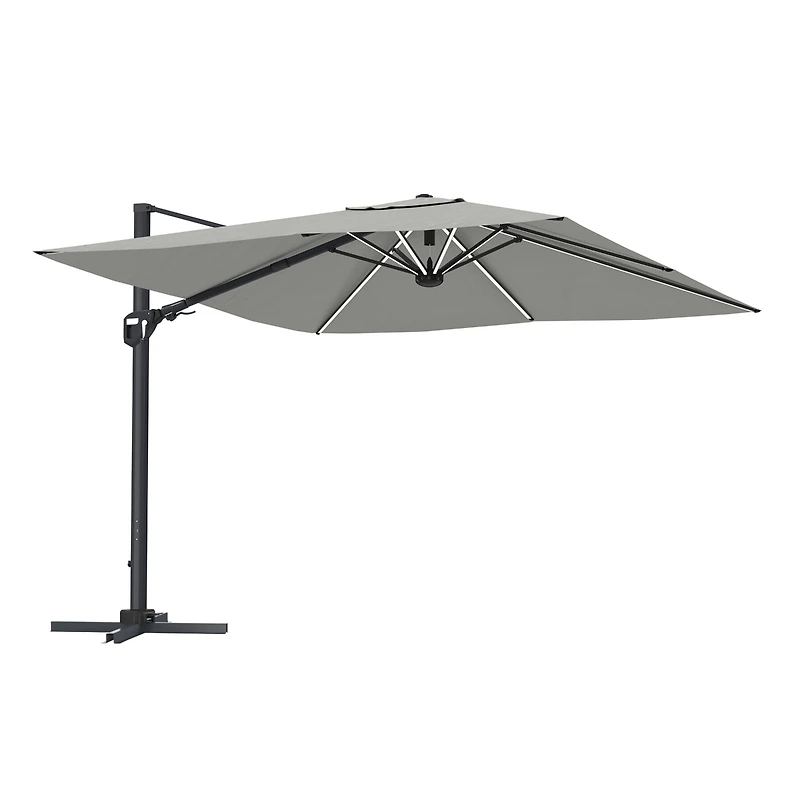 Casainc 11 Ft Square Cantilever Patio Umbrella (base not included）