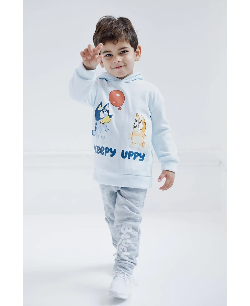 Bluey Toddler Boys Fleece Pullover Hoodie and Pants Outfit Set