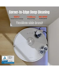 Roborock S8 MaxV Ultra Robot Vacuum and Mop with FlexiArm Design Side Brush, 10,000 Pa Suction and 8-in-1 RockDock Ultra