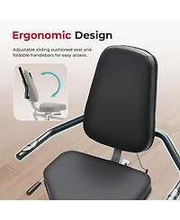 Sunny Health & Fitness Smart Magnetic Recumbent Bike with Hand Cycle
