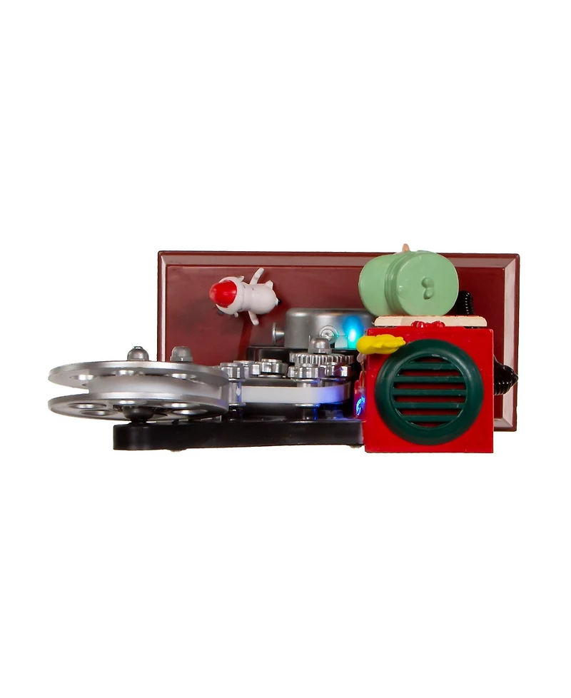 Kurt Adler Peanuts 8.6-Inch Battery-Operated Animated Projector Musical Tablepiece