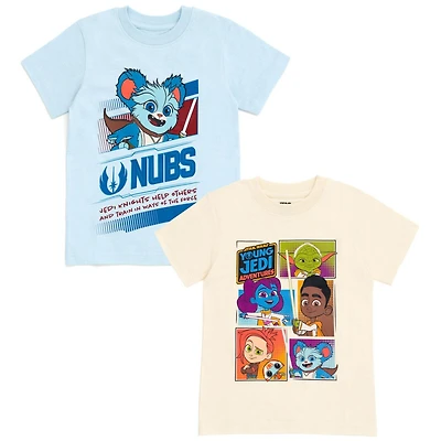Starwars Toddler Boys Star Wars Boba Fett Young Jedi Adventures 2 Pack T-Shirts to