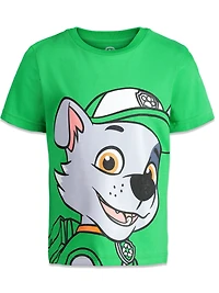 Paw Patrol Big Boys Chase Marshall Rubble Rocky 4 Pack Graphic T-Shirts