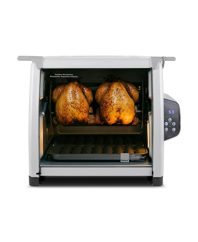 Ronco 6000 Platinum Series Rotisserie Oven, 3 Cooking Functions, Digital Display, Includes Rotisserie Spit and Multi-Purpose Basket
