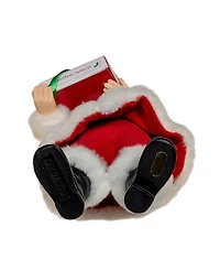 Kurt Adler 10.5-Inch Fabriche Santa with Box of Donuts