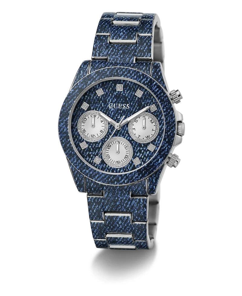 Guess Women's Multi-Function Blue Steel Watch 38mm