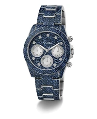 Guess Women's Multi-Function Blue Steel Watch 38mm