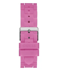 Guess Women's Multi-Function Pink Silicone Watch 37mm