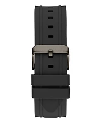 Guess Men's Multi-Function Black Silicone Watch 46mm