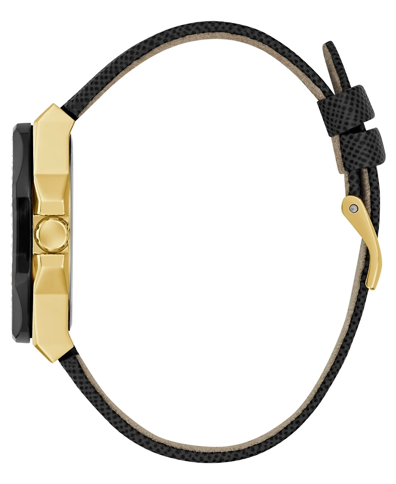 Guess Women's Multi-Function Black Leather Watch 36mm