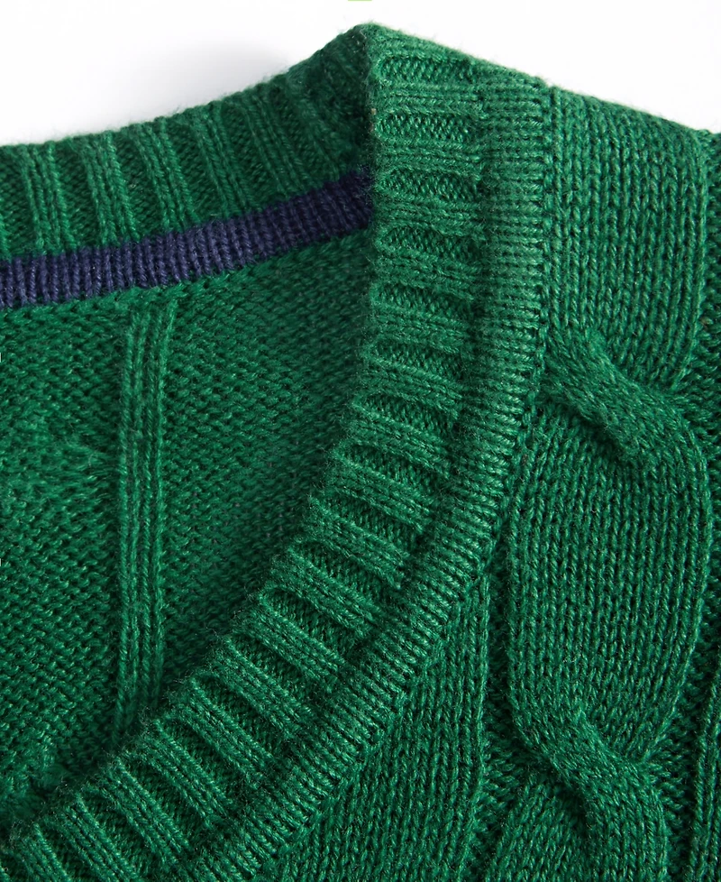 Club Room Men's Cable-Knit Cotton Sweater, Created for Macy's