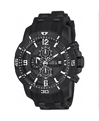 Invicta Men's Pro Diver Quartz Multifunction Black Dial Watch