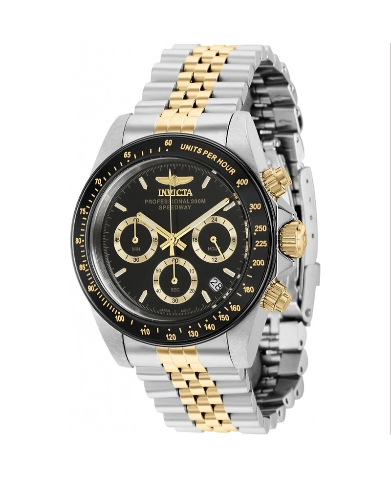 Invicta Men's Speedway Quartz Chronograph Black Dial Watch