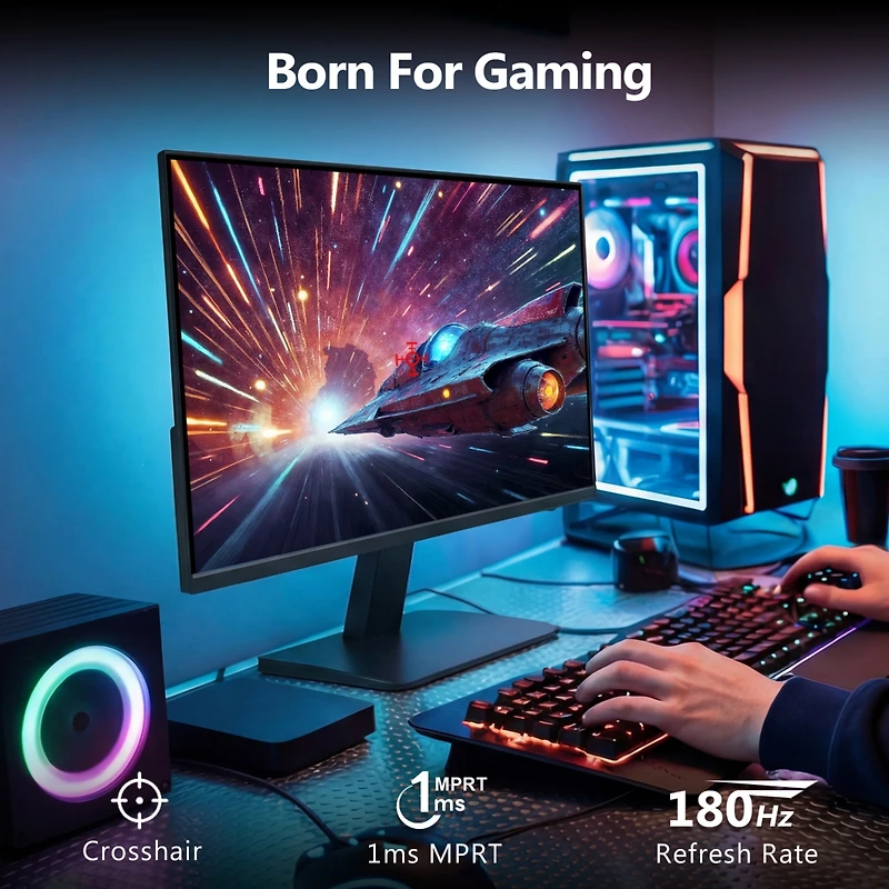 Z-edge 27 inch 1080P Full Hd 165Hz 1ms Curved Gaming Monitor, FreeSync, HDR10, 2 x Hdmi, 1 x DisplayPort