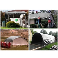 Yescom 18x24 Ft 14 Mil Poly Tarp Protective Cover Tarpaulin Heavy Duty Uv Resistant