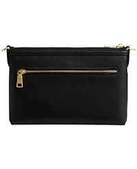 Coach Legacy Small Refined Pebble Leather Zip Top Crossbody