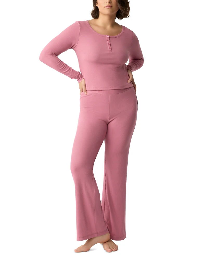 Gap GapBody Women's Long-Sleeve Rib Pajama Top