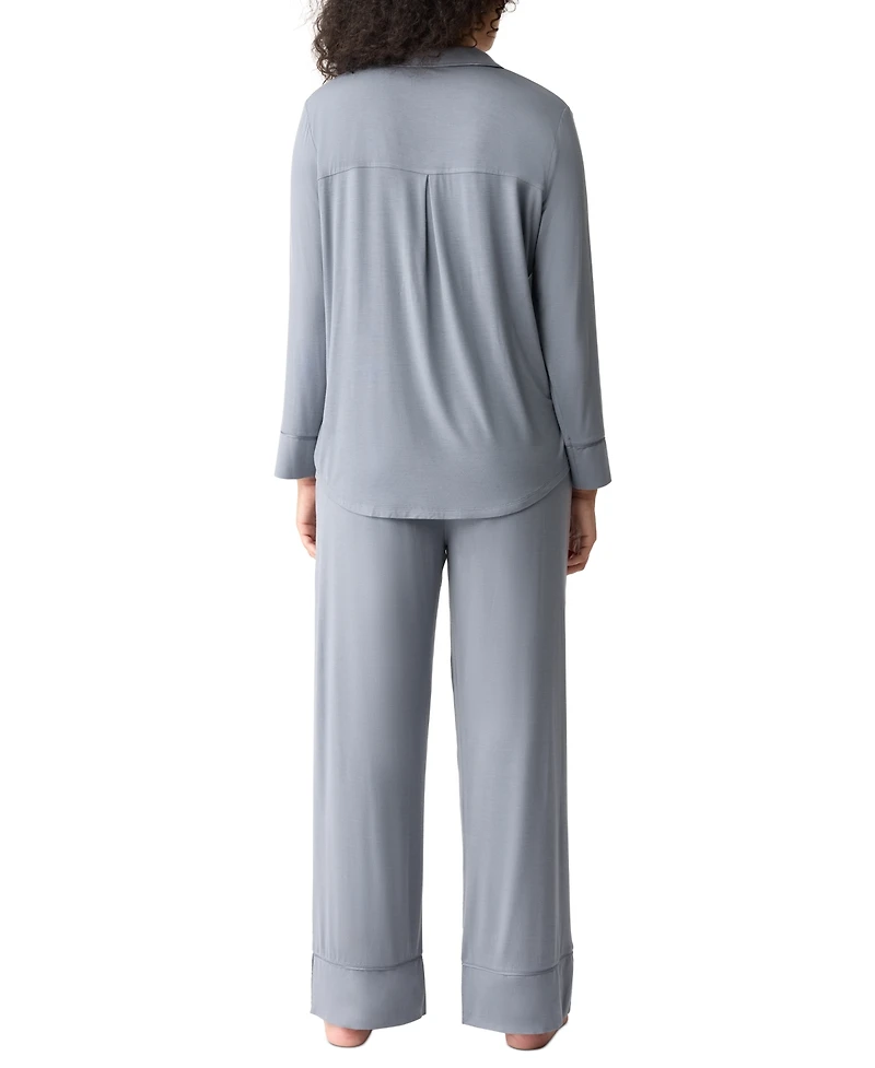 Gap GapBody Women's 2-Pc. Notch Collar Pajama Set