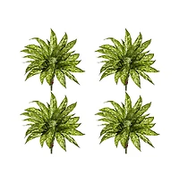 Slickblue Aglaonema Artificial Plant for Low Maintenance Indoor Decor (Set of 4)