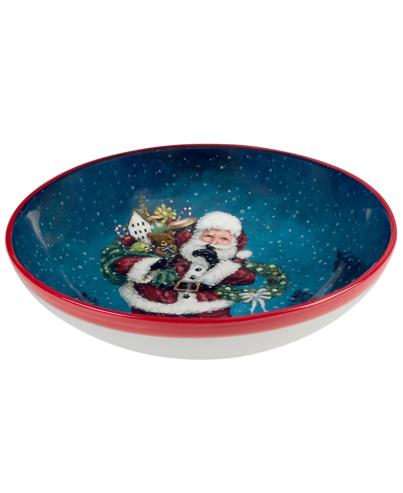 Certified International Santa's Secret Serving Bowl