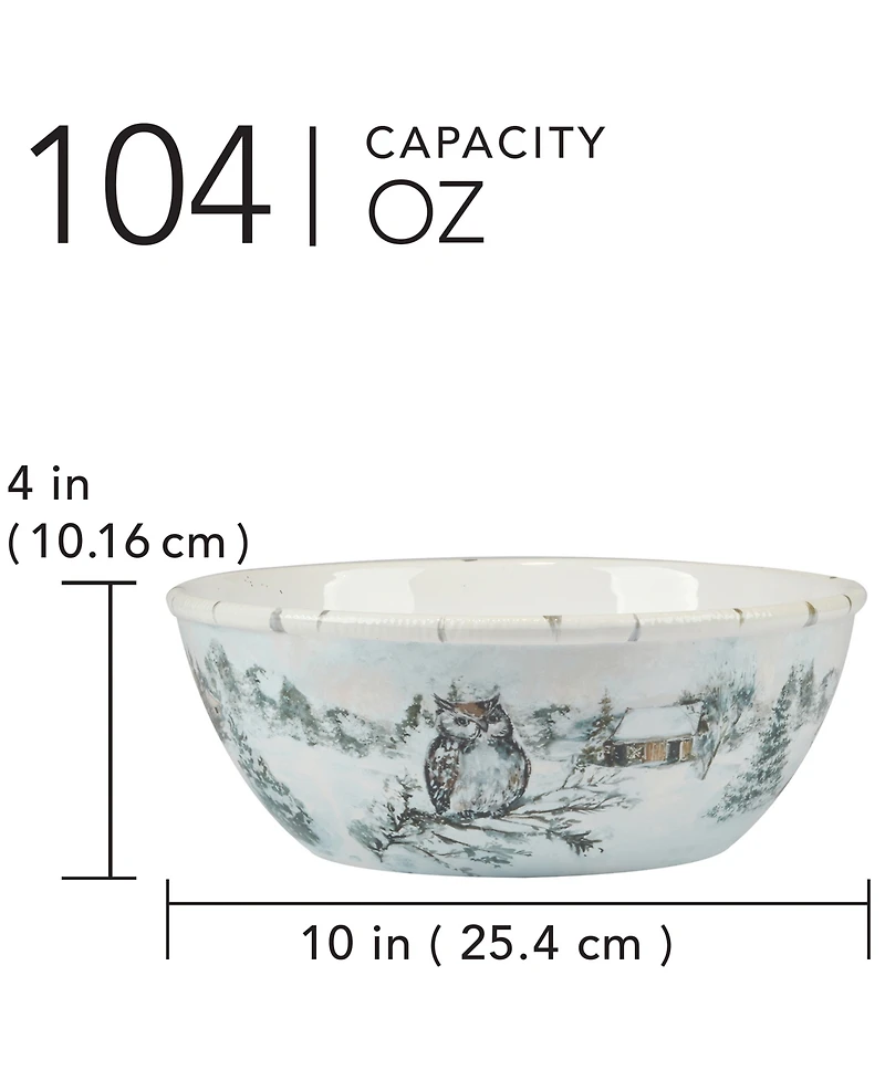 Certified International Winter's Frost Large Bowl
