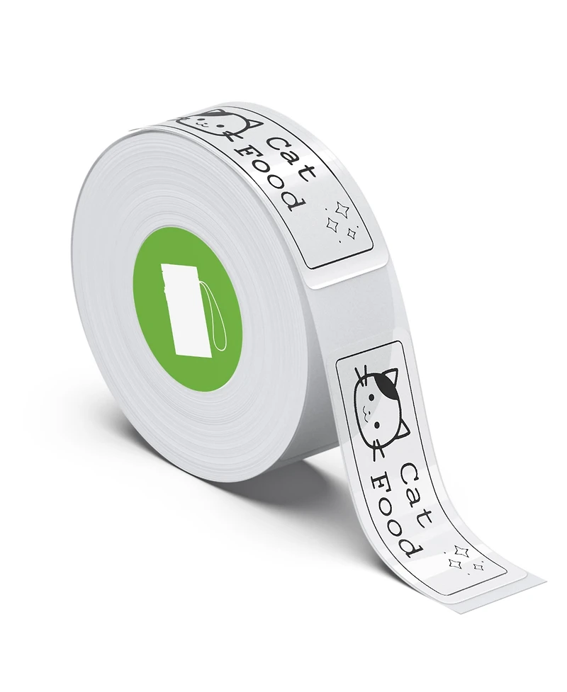 Nelko P21 Label Maker Tape, 14x40mm (0.55"x1.57") Self-Adhesive Label Compatible with P21 Label Maker for Home/Office/School, 180 Labels, Transparent