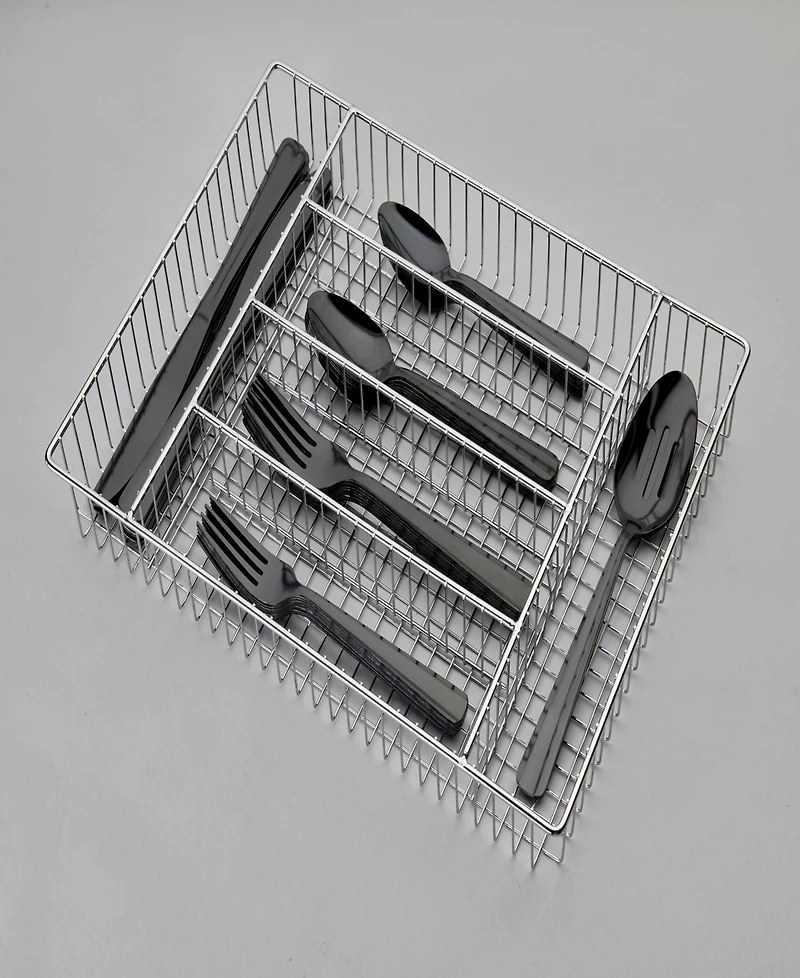Ornative Alicja 42 Piece Flatware Set with Wire Caddy