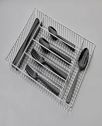Ornative Alicja 42 Piece Flatware Set with Wire Caddy